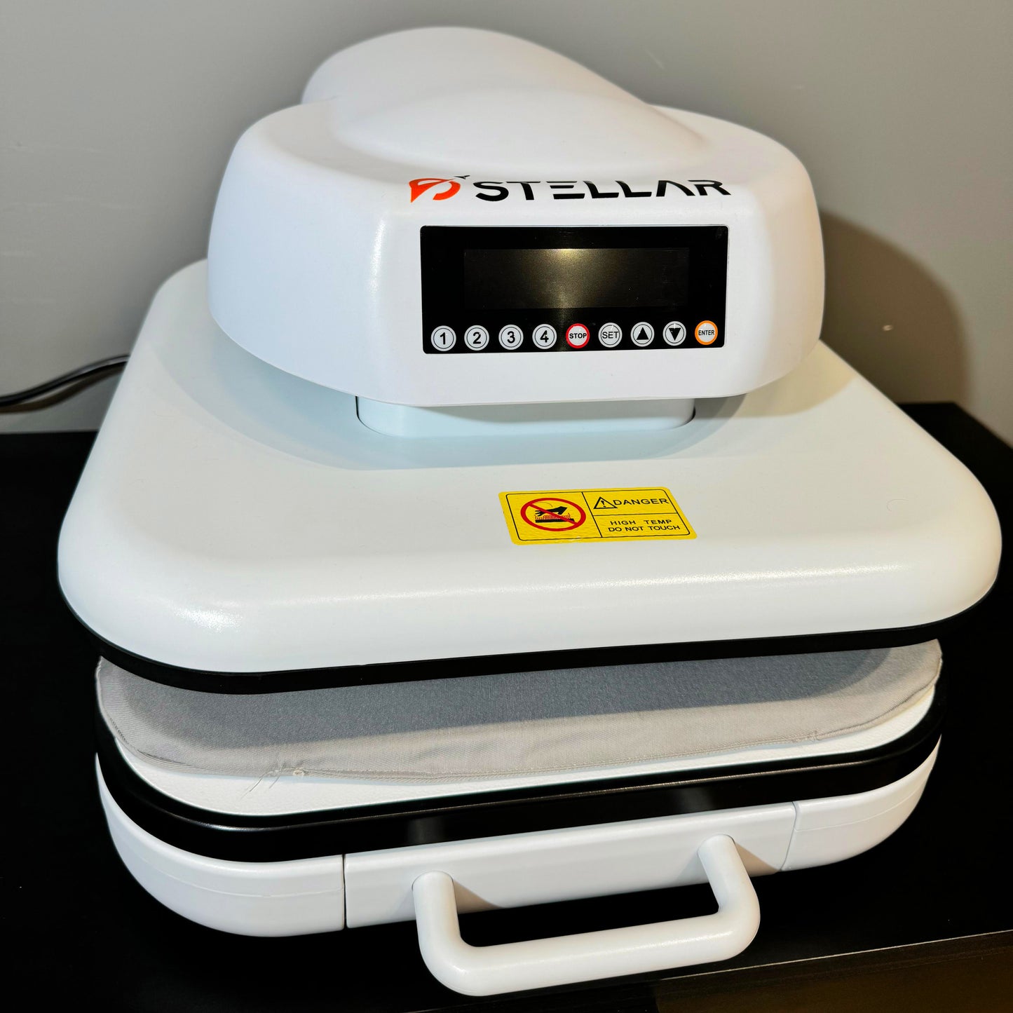 Prensa Térmica Elétrica Automática Lira - 38x38 - Para estamparia DTF, SUBLIMAÇÃO