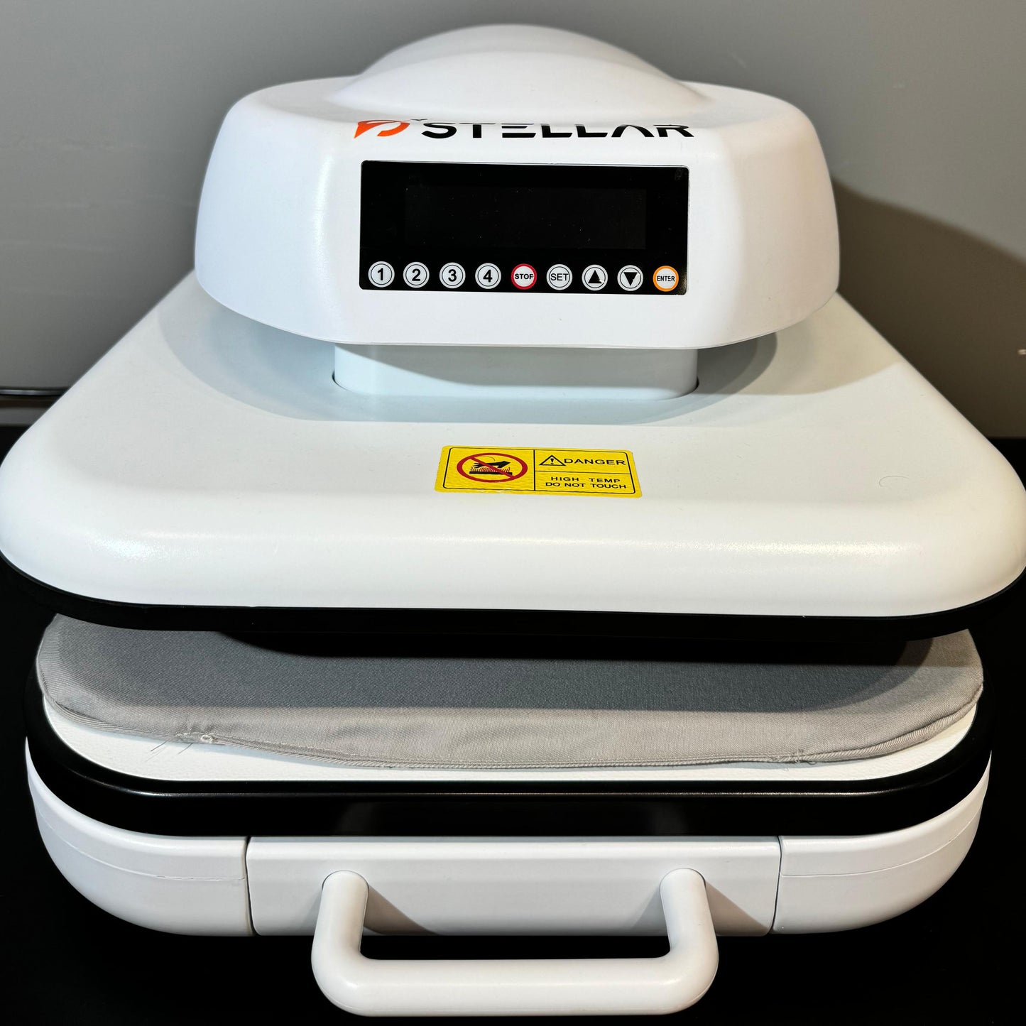 Prensa Térmica Elétrica Automática Lira - 38x38 - Para estamparia DTF, SUBLIMAÇÃO